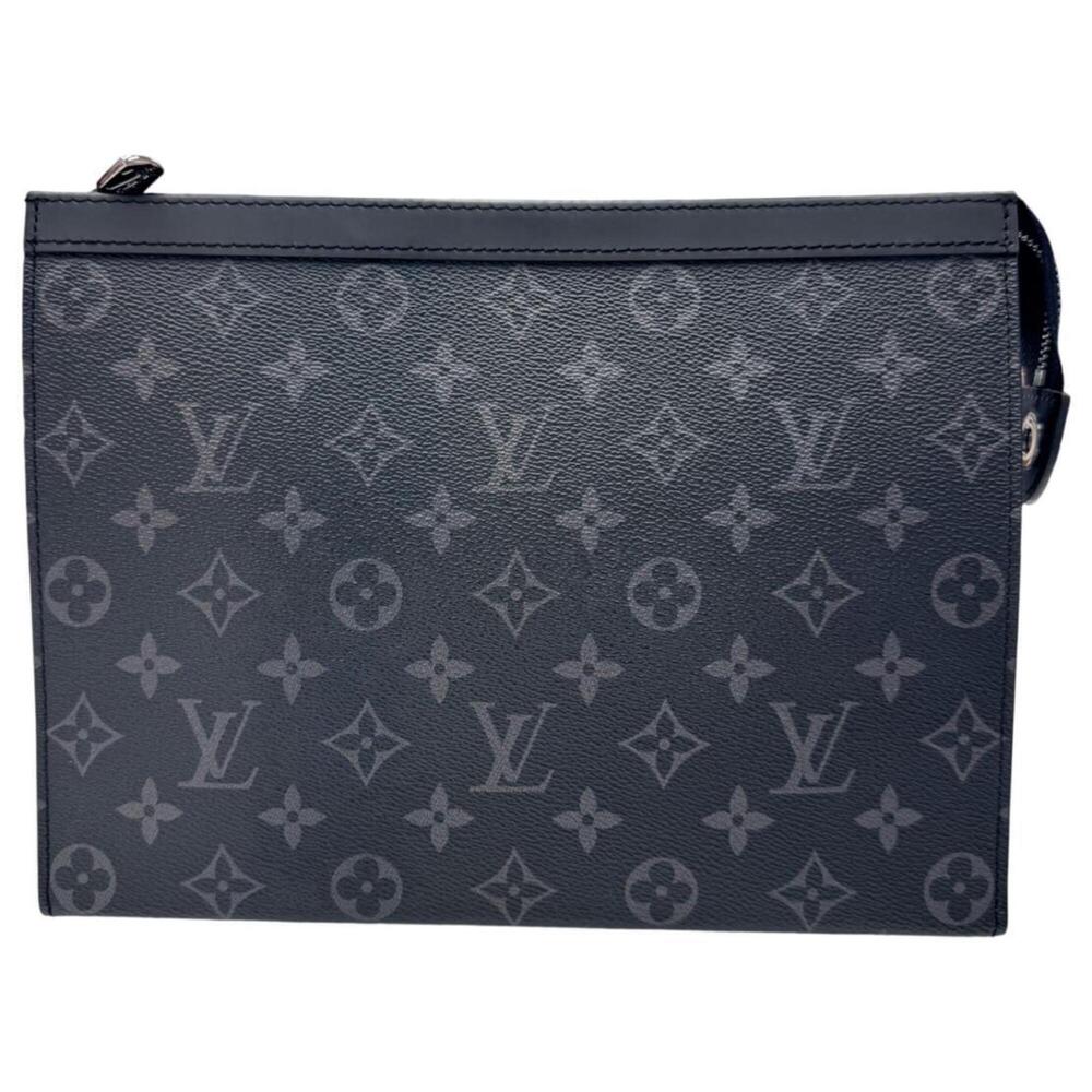 LOUIS VUITTON Louis Vuitton Pochette Voyage MM Monogram Eclipse M61692 Black ...